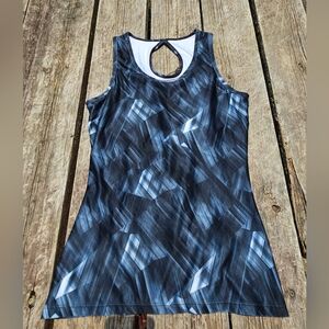 MPG Womens Black & Gray Sleeveless Athletic Tank Top  Size Small